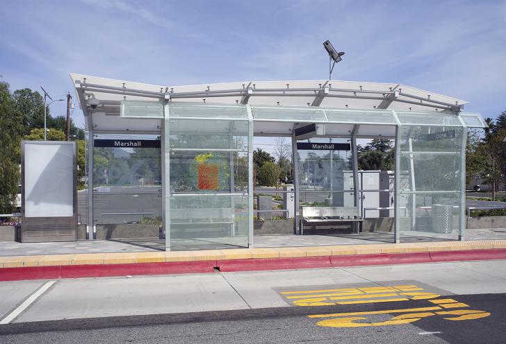San Bernardino, "Pneuma" - CSU Transit Stop, USA